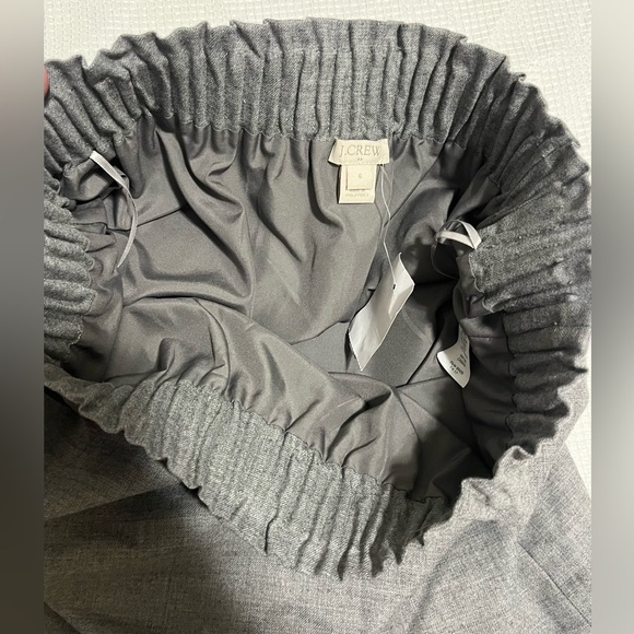 J. Crew Women’s Wool Blend Gray Elastic Waist Skirt, Size 6, NWT - Picture 9 of 13